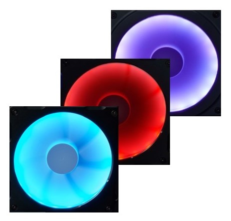 Phanteks Halos Lux RGB LED Kasa Çerçevesi, 140mm (3 Adet)