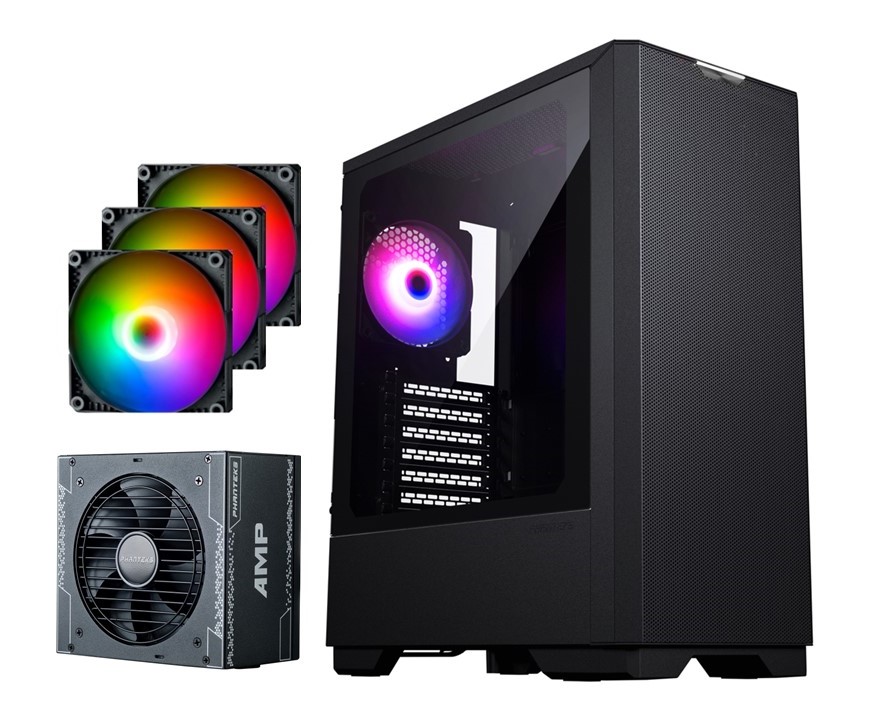 Phanteks G300A Kasa + Amp 550W Güç Kaynağı + SK DRGB Fan