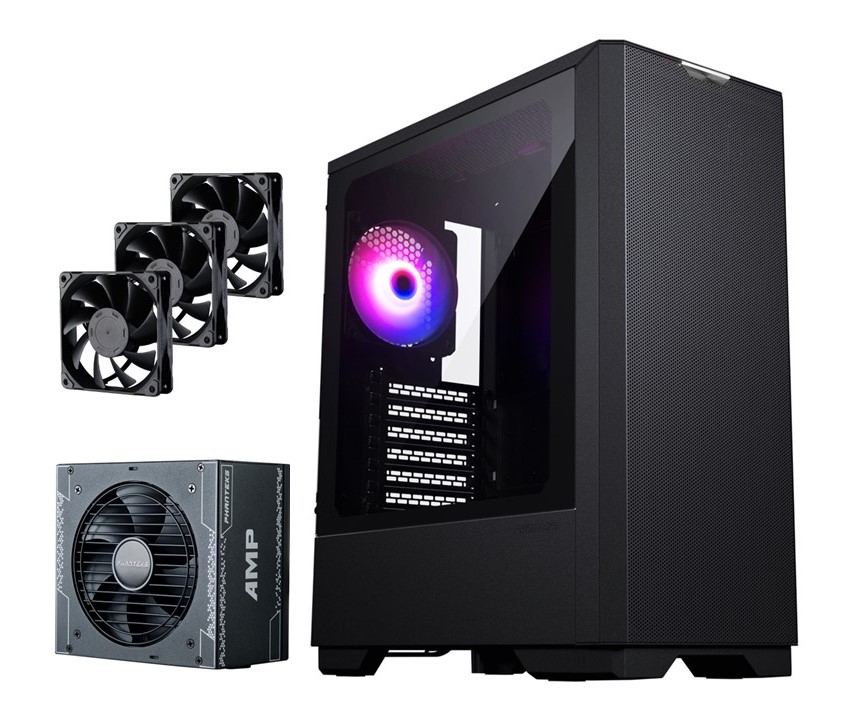 Phanteks G300A Kasa + Amp 550W Güç Kaynağı + M25 PWM Fan