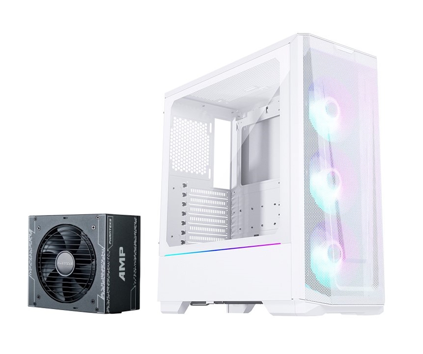 Phanteks G360A Beyaz Kasa + Amp 550W Güç Kaynağı