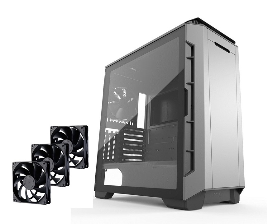 Phanteks P600S Temperli Cam A.Gri Kasa + M25 PWM Fan