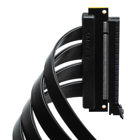 Phanteks%20220mm Flatline%20PCI-E%204.0x16 Riser%20Cable%2090°%20Adapter