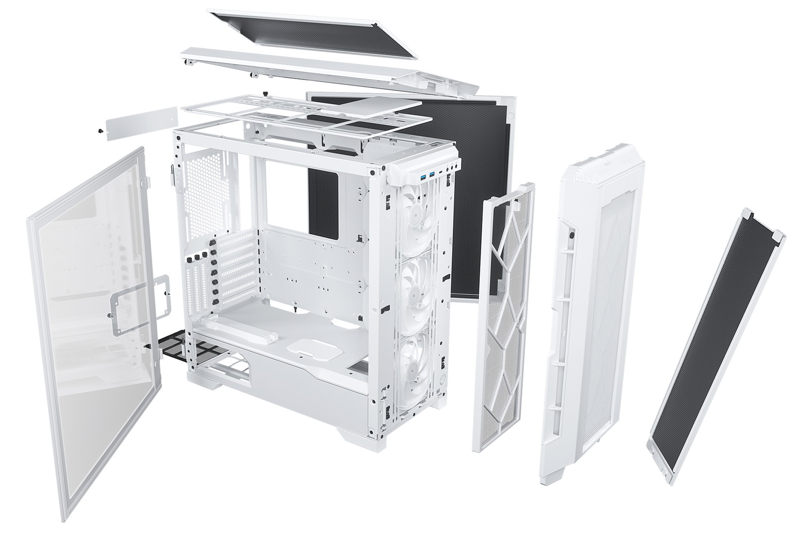 PHANTEKS Yedek Parça - CAM - P600S - Beyaz Kasa Camı