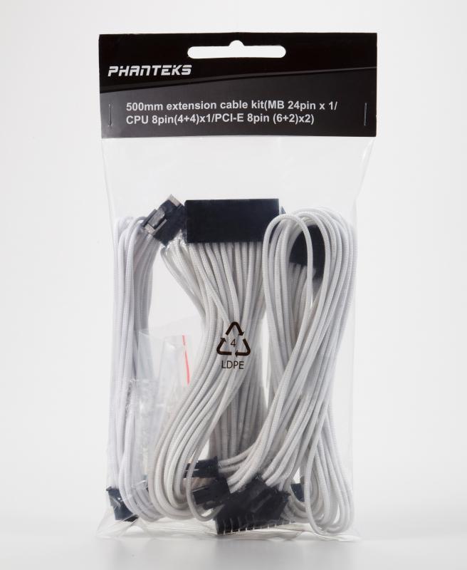 Phanteks Bilgisayar Extension Kablo Kiti - Beyaz