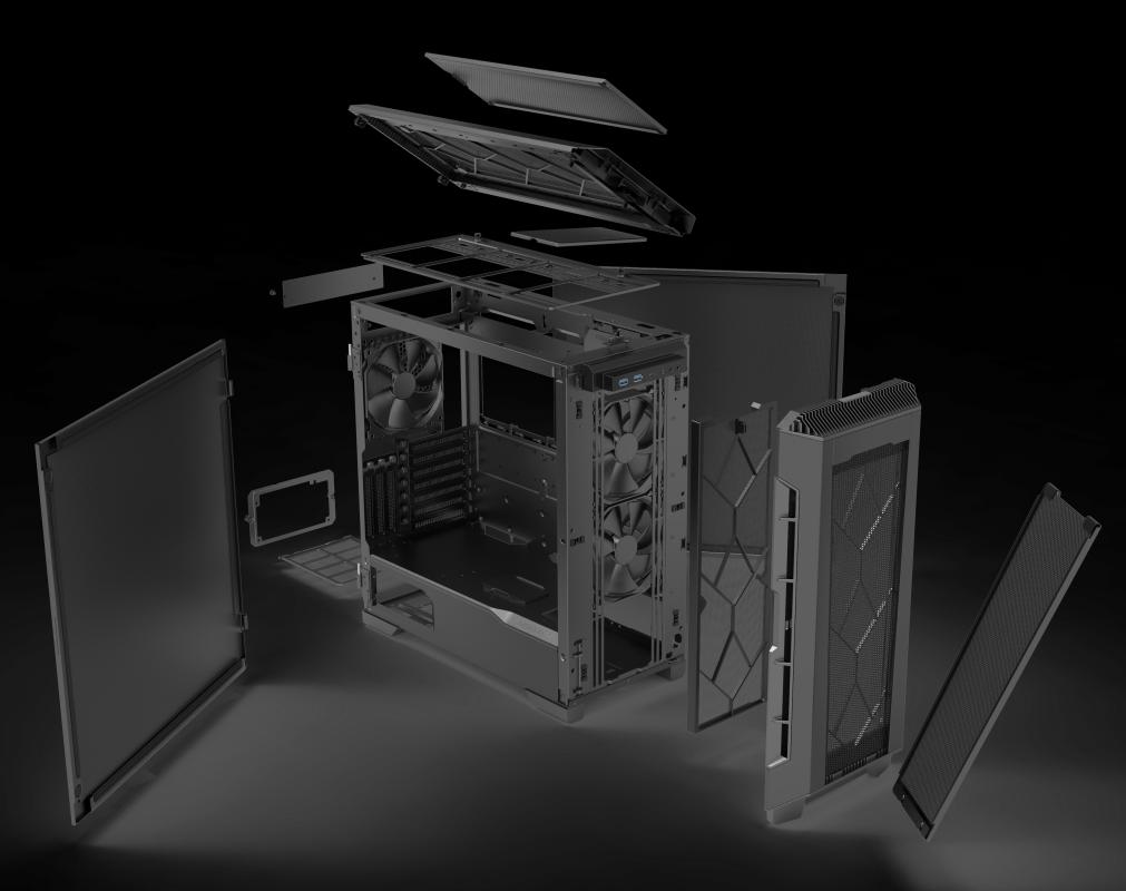 Phanteks Eclipse P600S, Mid Tower, Kapalı Panel Bilgisayar Kasası