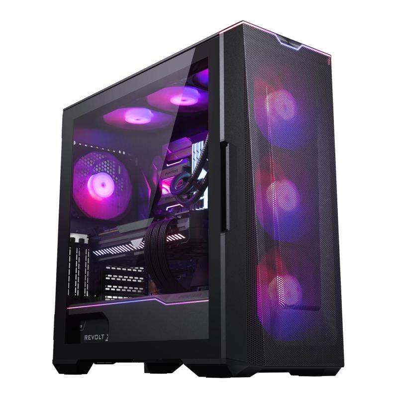 Phanteks Eclipse G500 Air, DRGB, Mid Tower, Fansız Bilgisayar Kasası