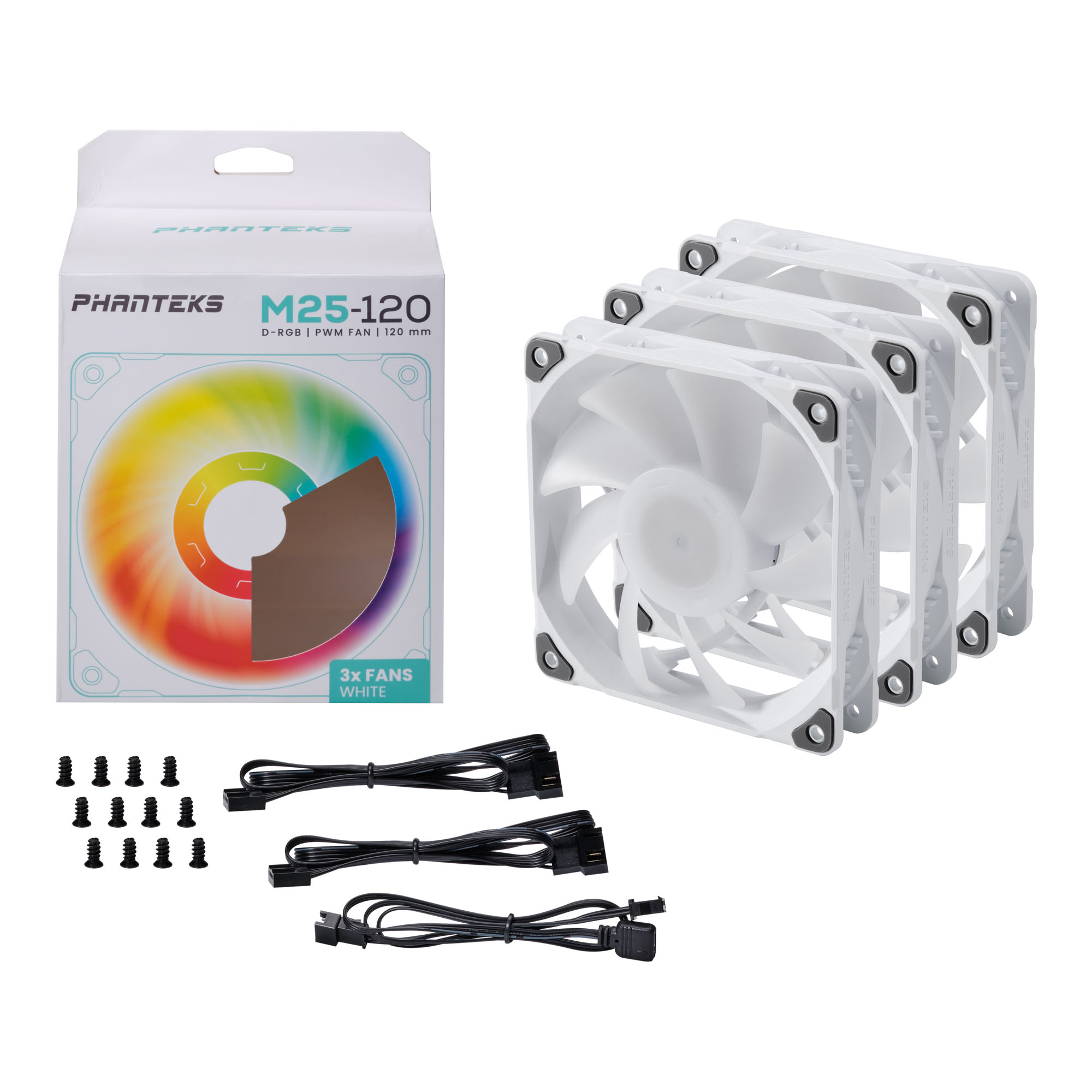 Phanteks%20M25,%20120mm,%20PWM,%20DRGB%20Bilgisayar%20Kasa%20Fanı%20(3’%20lü%20Set)