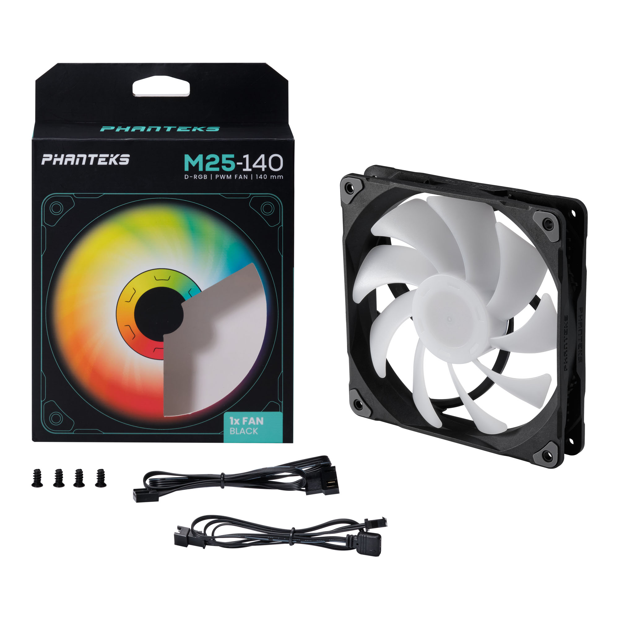 Phanteks%20M25,%20140mm,%20PWM,%20DRGB%20Bilgisayar%20Kasa%20Fanı