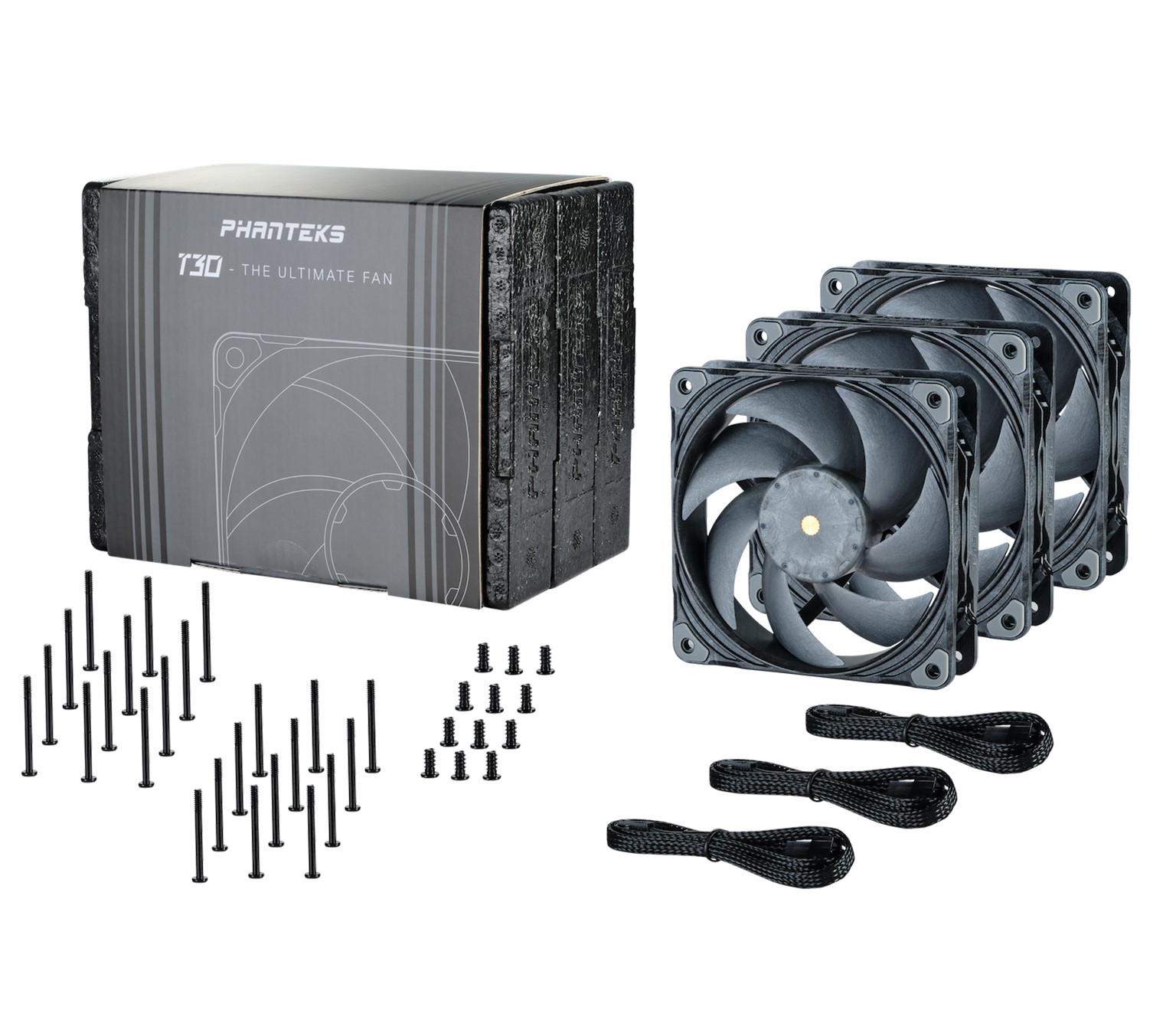 Phanteks T30 120 PWM Triple-Mode Premium, Bilgisayar Kasa Fanı 3’lü