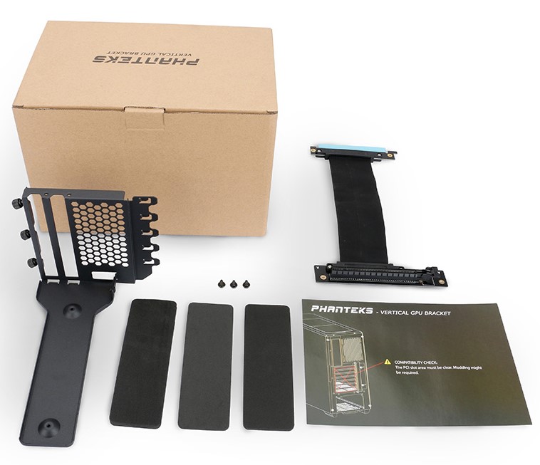Phanteks Vertical GPU Bracket (Dikey Ekran Kartı), 220 mm Slimline PCI-E x16 Riser Kablo Kiti