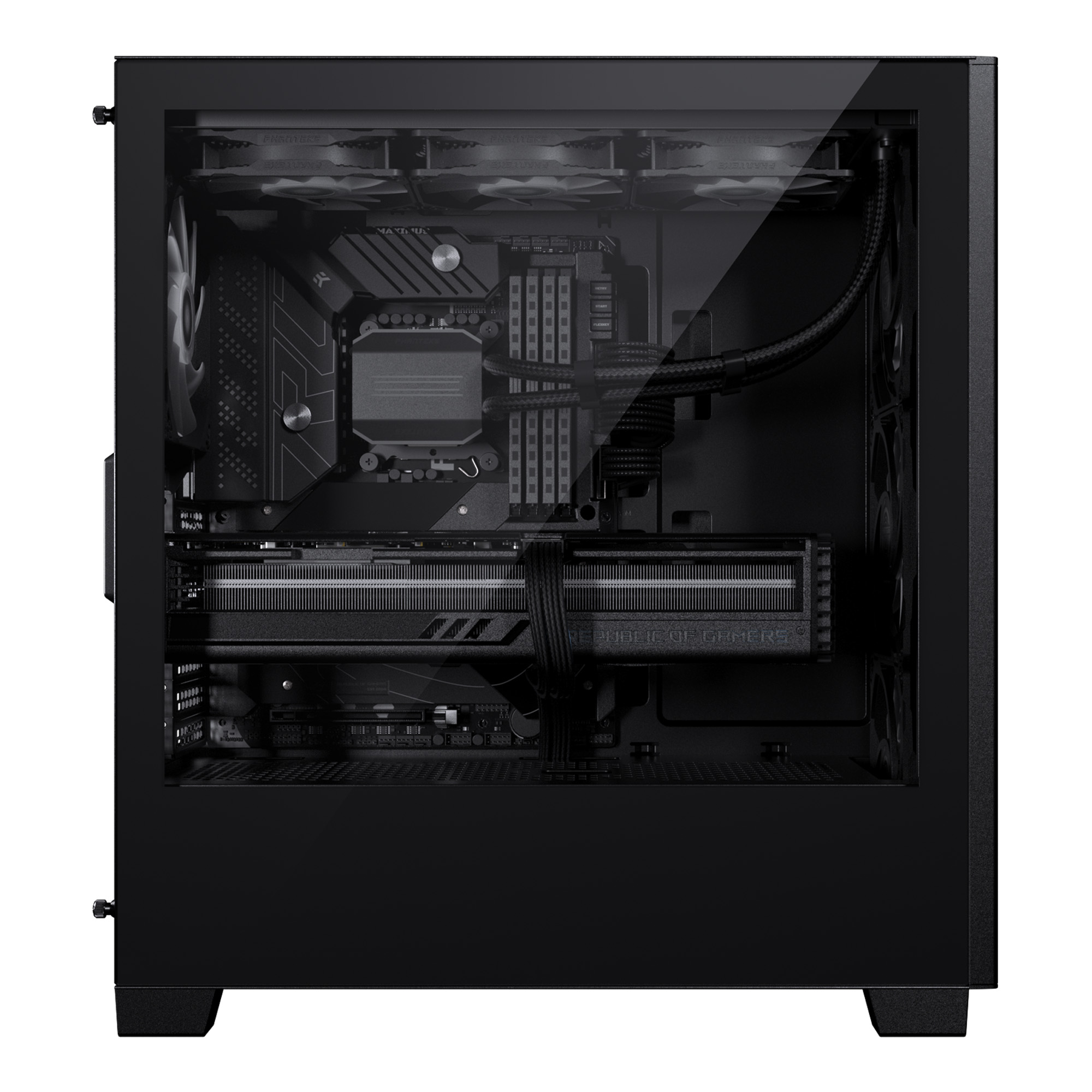 Phanteks XT Pro,  Temperli Cam,  ATX Bilgisayar Kasası - Siyah