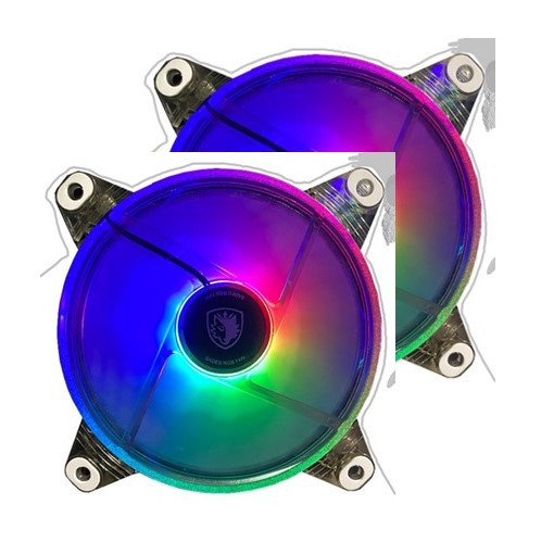 SADES Rainbow 120mm, RGB,Gaming Kasa Fanı (2’ li Set)