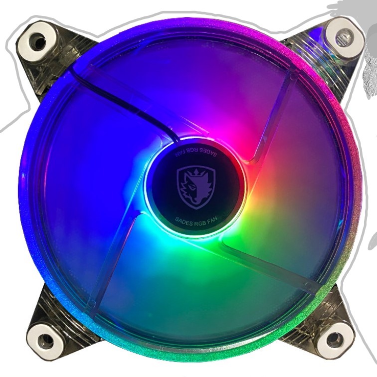 SADES Rainbow 120mm, RGB,Gaming Kasa Fanı (2’ li Set)