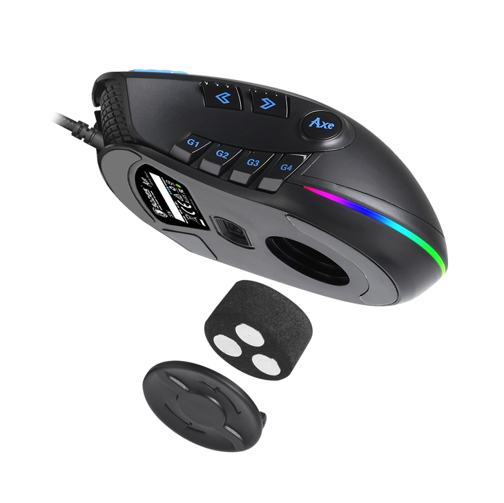 SADES S12 Axe, RGB, Gaming Mouse