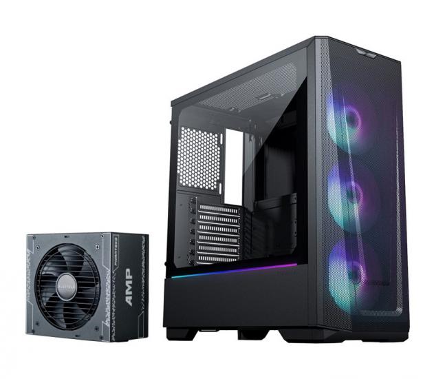 Phanteks G360A Siyah Kasa + Amp 550W Güç Kaynağı