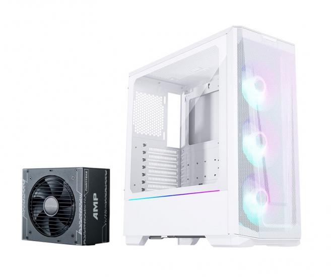 Phanteks G360A Beyaz Kasa + Amp 550W Güç Kaynağı