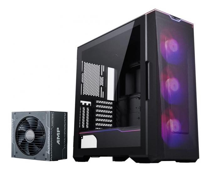 Phanteks G500A DRGB Siyah Kasa + AMP 650W Güç Kaynağı