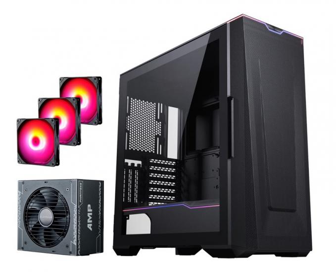 Phanteks G500A DRGB Fansız Kasa + AMP 650W Güç Kaynağı + M25 DRGB Fan