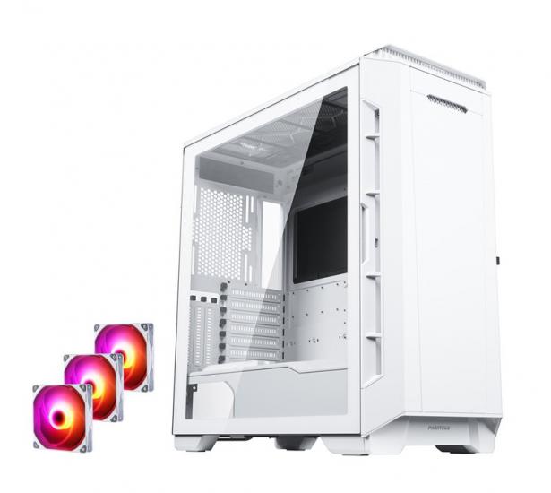 Phanteks P600S Temperli Cam Beyaz Kasa + M25 DRGB Fan