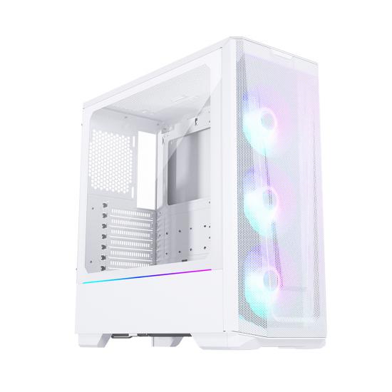 Phanteks Eclipse G360A, Mesh Ön Panel, Temperli Cam, Digital-RGB Aydınlatma, Mid-Tower, Oyuncu Bilgisayar Kasası - Mat Beyaz