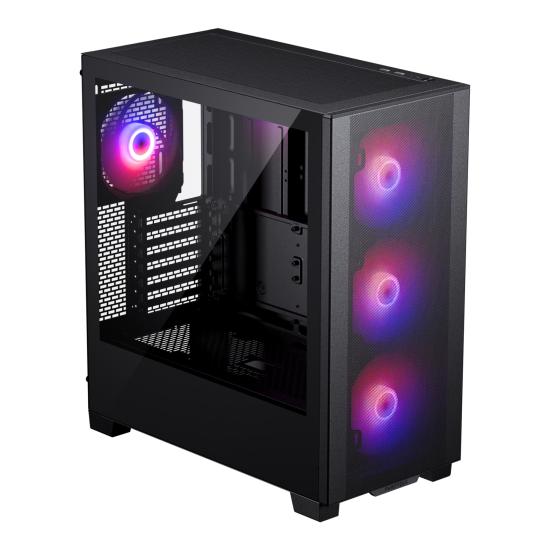 Phanteks XT Pro Ultra, Temperli Cam, ATX, DRGB PWM 140mm x 4 Fanlı Bilgisayar Kasası - Siyah