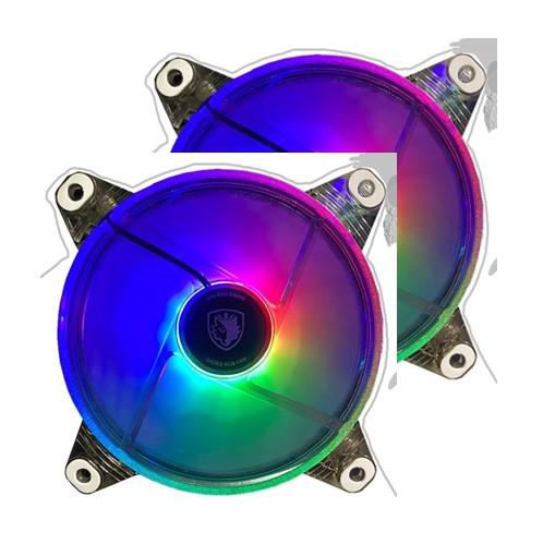 SADES Rainbow 120mm, RGB, Gaming Bilgisayar Kasa Fanı (2’ li Set)