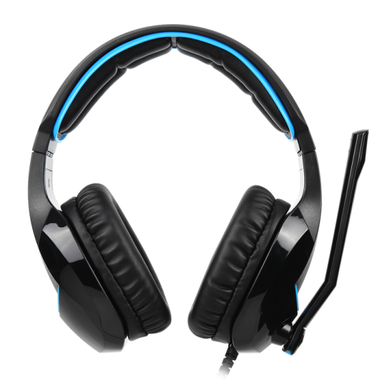 SADES SA-914 Wand Mikrofonlu Kablolu Sanal 7.1 PC Gaming Oyuncu Kulaklığı - Siyah/Mavi