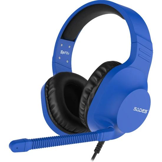 SADES SA-721 Spirits Mikrofonlu Kablolu Çok Platformlu Gaming Oyuncu Kulaklığı - Mavi