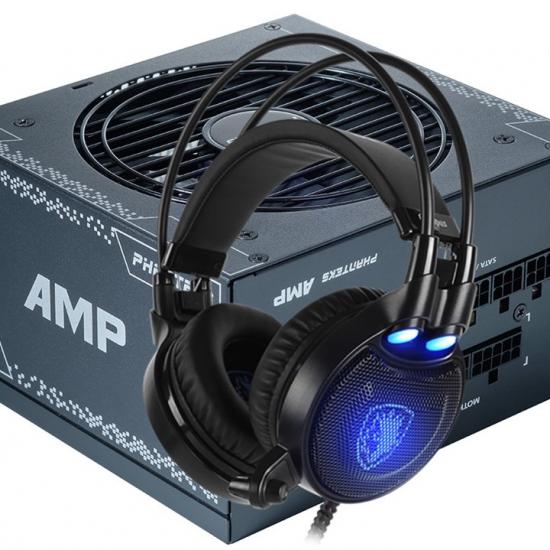 Phanteks AMP 650W 80+ Gold Güç Kaynağı Alana, Sades Octopus Plus Kulaklık Bedava