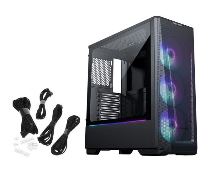 Phanteks G360A Siyah DRGB Kasa + Kablo Kiti Siyah