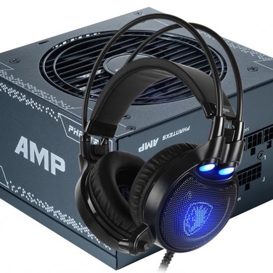 Phanteks AMP 550W 80+ Gold Güç Kaynağı Alana, Sades Octopus Plus Kulaklık Bedava